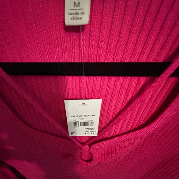 Cato Hot Pink Long Sleeve Top - Picture 2 of 4